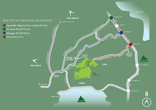 Alternate Routes To_From Tagaytay Highlands
